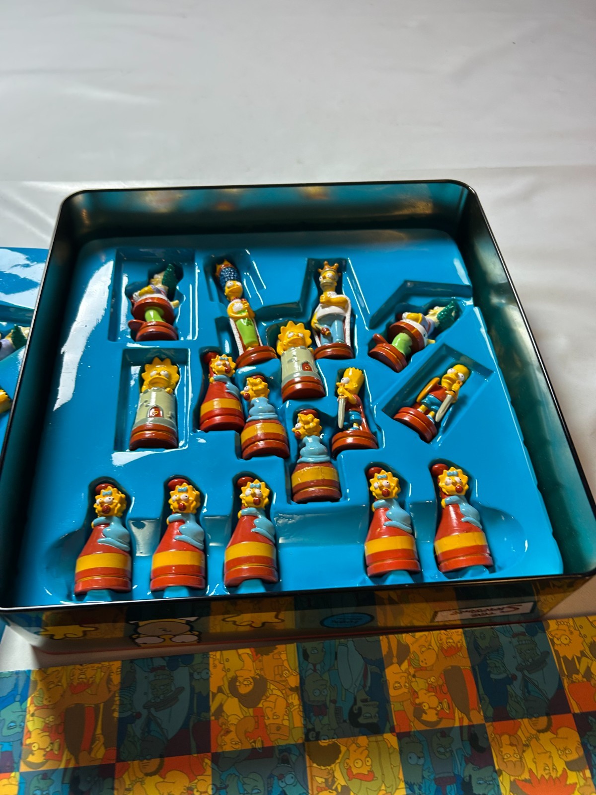 The Simpsons 3D Schach (Chess) 2005 Metallbox  Vollständig - Ansicht 11