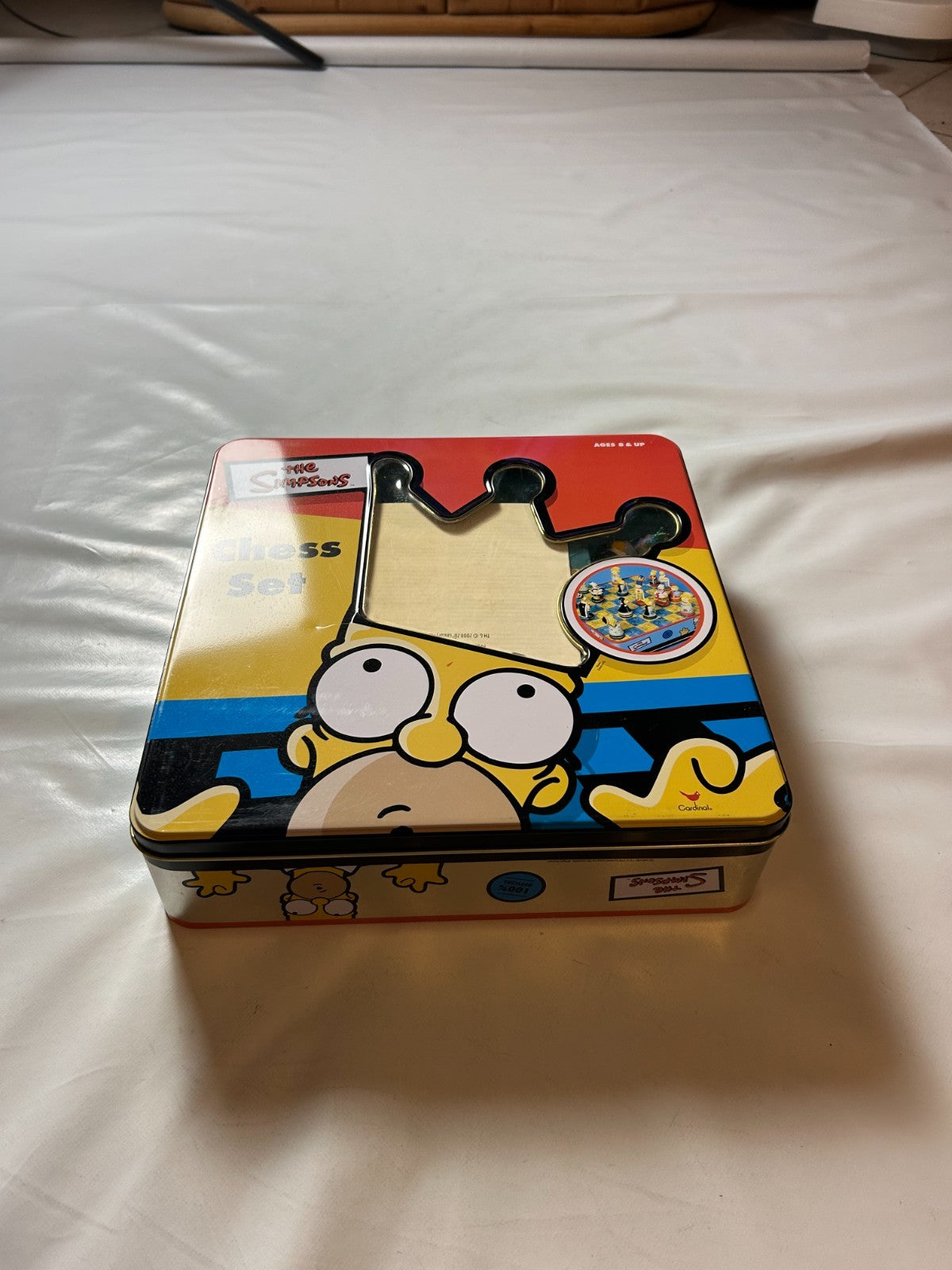 The Simpsons 3D Schach (Chess) 2005 Metallbox  Vollständig - Ansicht 3
