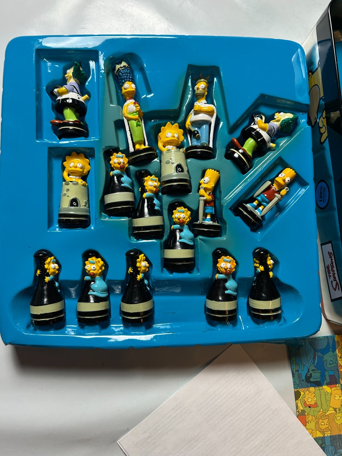 The Simpsons 3D Schach (Chess) 2005 Metallbox  Vollständig - Ansicht 9