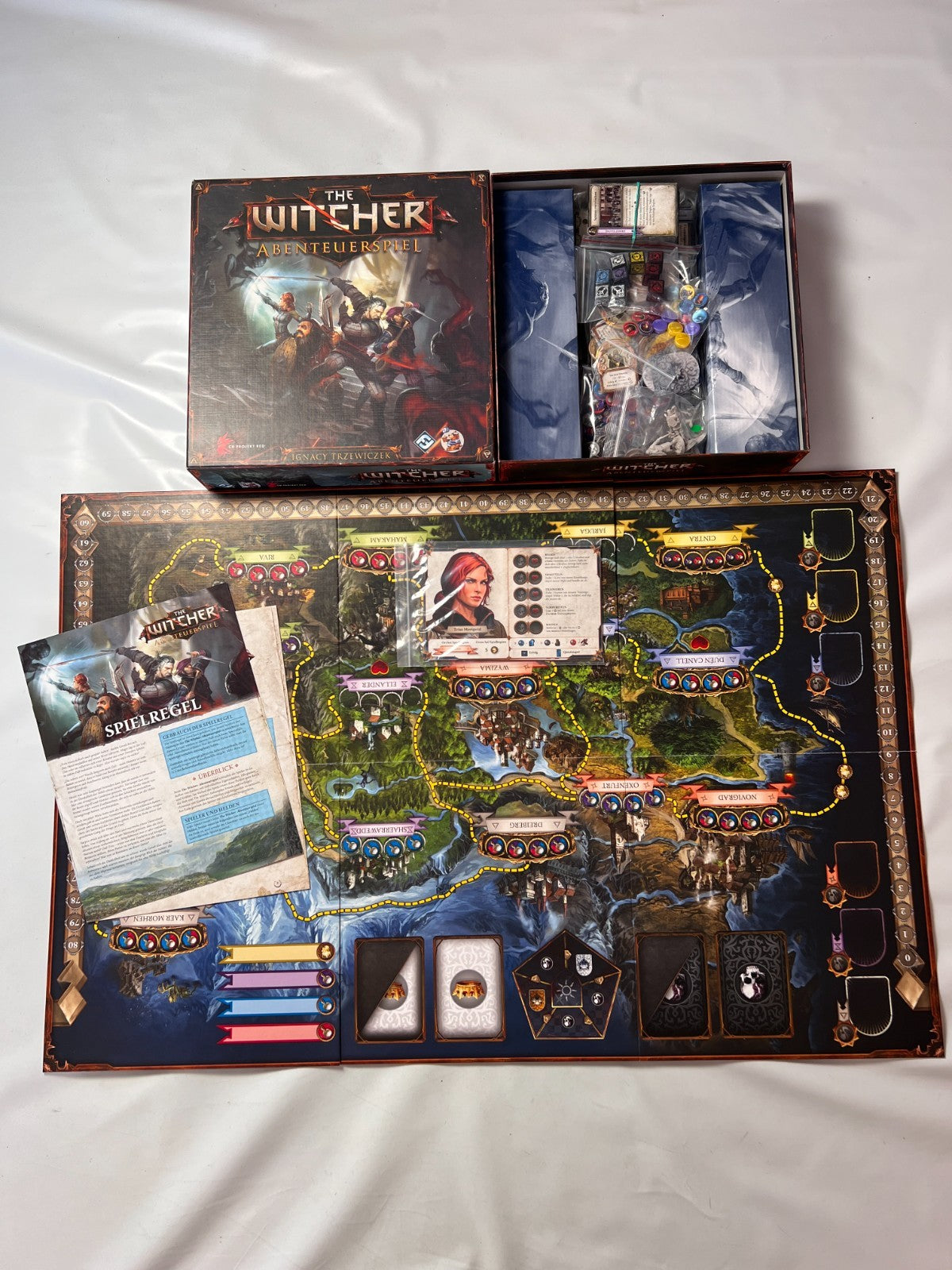 THE WITCHER Abenteuerspiel - Brettspiel - Deutsch Neuwertig 2014 Vollständig - Ansicht 2