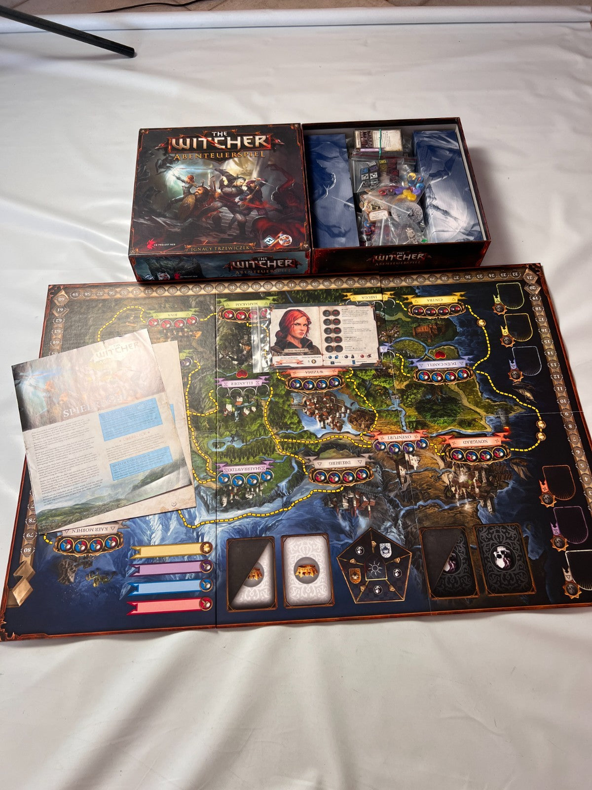 THE WITCHER Abenteuerspiel - Brettspiel - Deutsch Neuwertig 2014 Vollständig - Ansicht 4