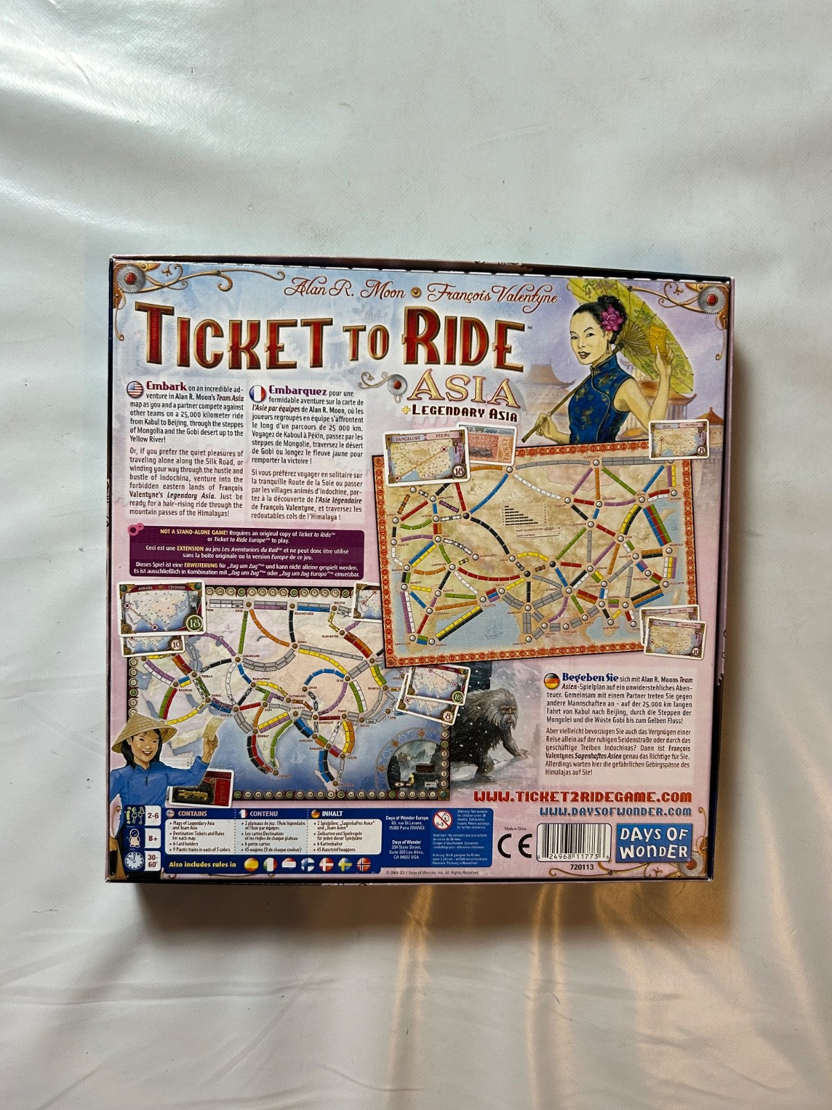 Ticket to Ride: Asia – Map Collection 1 Erweiterung für 26 Spieler Vollständig - Ansicht 10