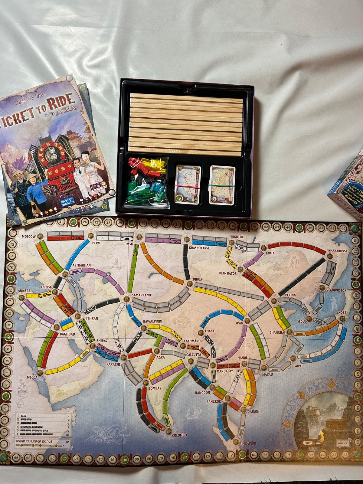 Ticket to Ride: Asia – Map Collection 1 Erweiterung für 26 Spieler Vollständig - Ansicht 6