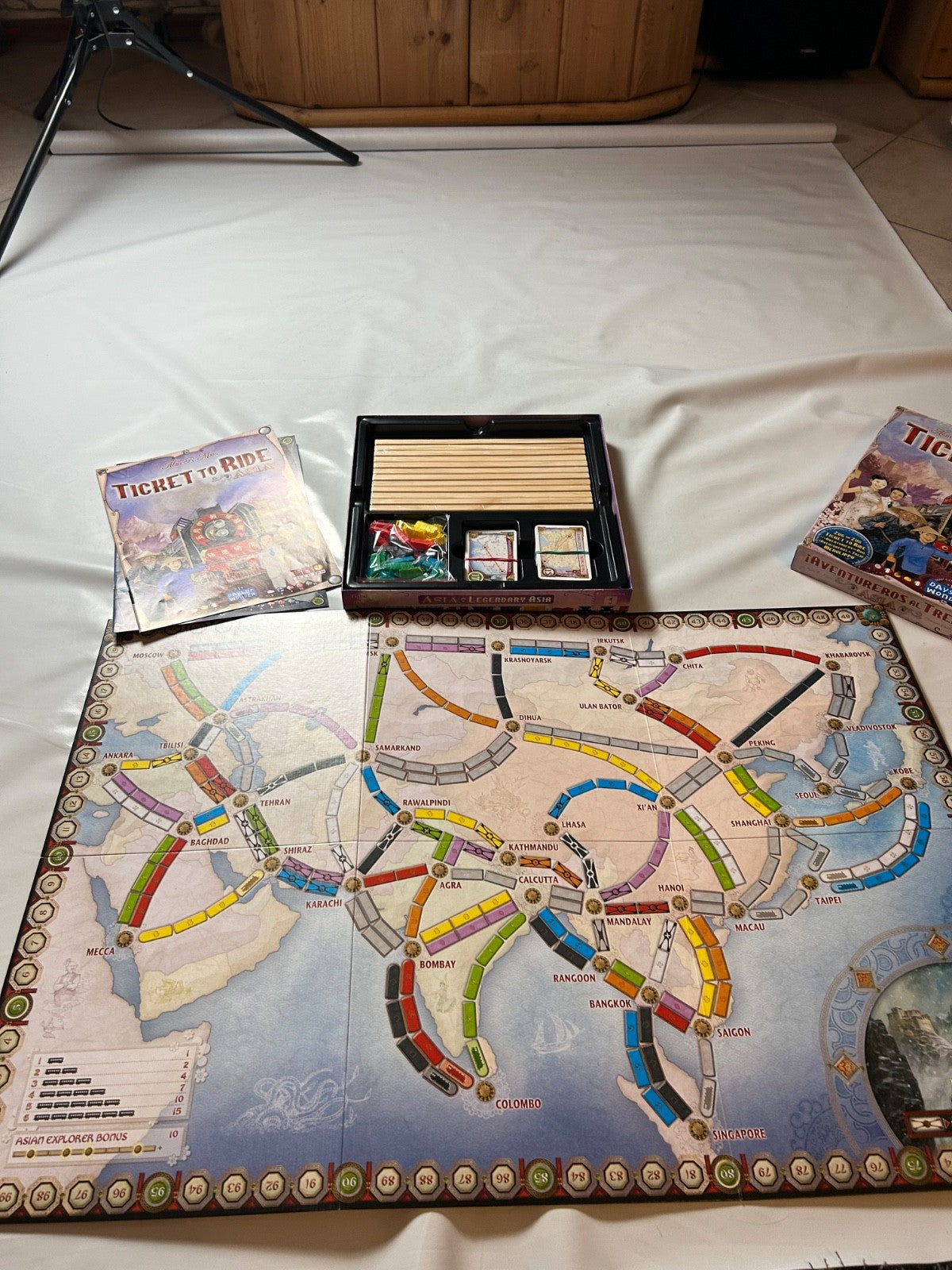 Ticket to Ride: Asia – Map Collection 1 Erweiterung für 26 Spieler Vollständig - Ansicht 9
