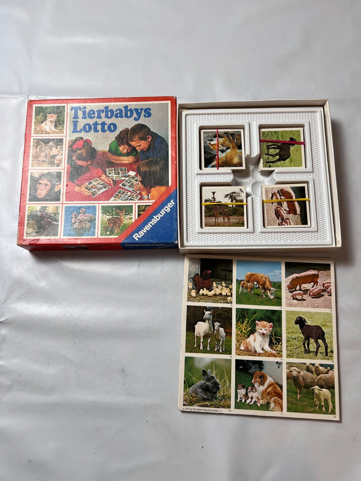 Tierbabys Lotto von Ravensburger 1976 - vollständig - Ansicht 2