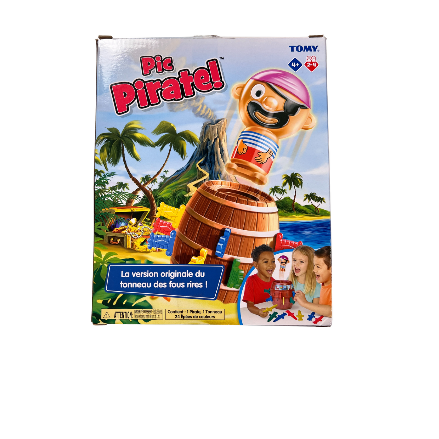TOMY Piratenspiel Geschicklichkeit Kinderspiel "Pop Up Pirate"  Vollständig - Ansicht 1