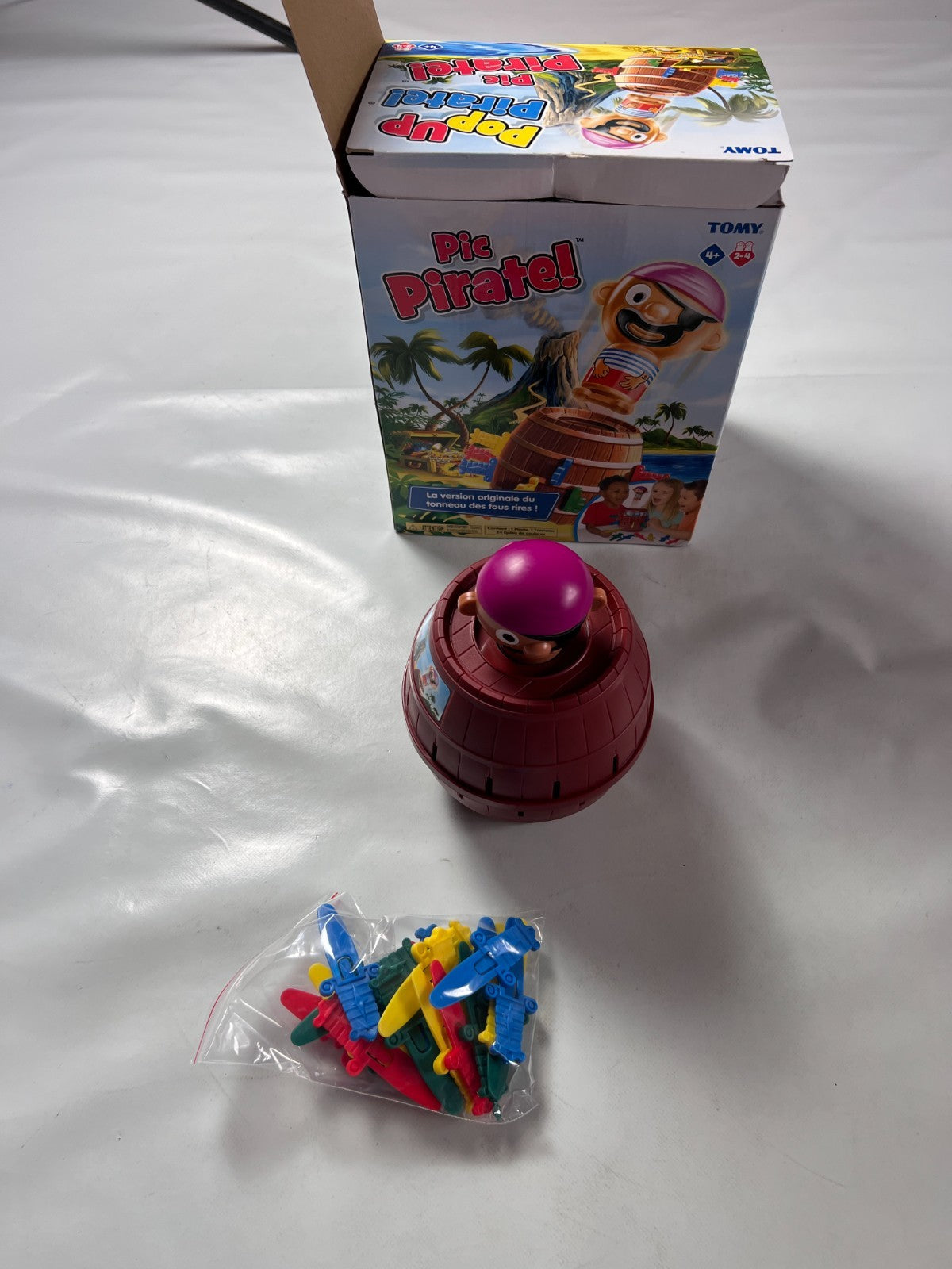 TOMY Piratenspiel Geschicklichkeit Kinderspiel "Pop Up Pirate"  Vollständig - Ansicht 2