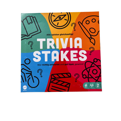 Trivia Stakes Gesellschaftsspiel Quizspiel Wissen ab 12 Mattel – SKU A14291 – Gesellschaftsspiel gebraucht kaufen bei Brettspielimperium