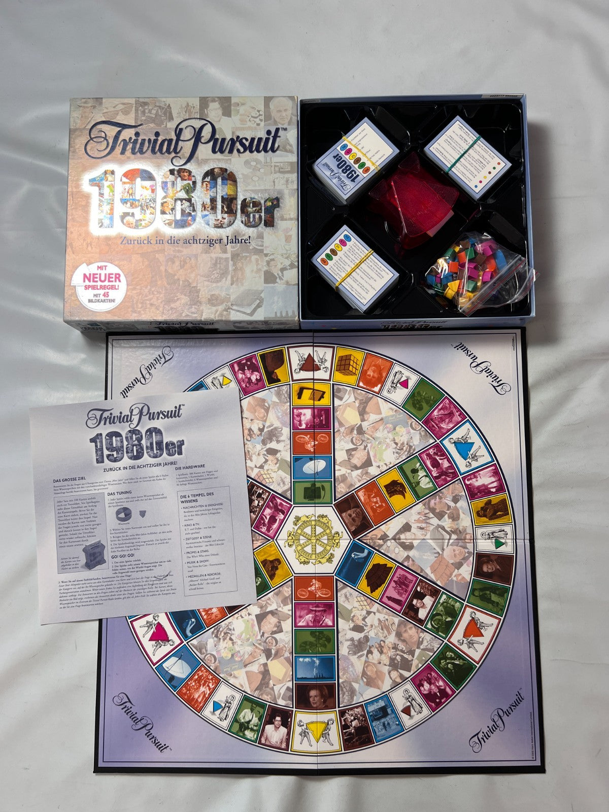 TRIVIAL PURSUIT 1980ER ZURÜCK IN DIE 80ER JAHRE PARKER HASBRO - Vollständig - Ansicht 2