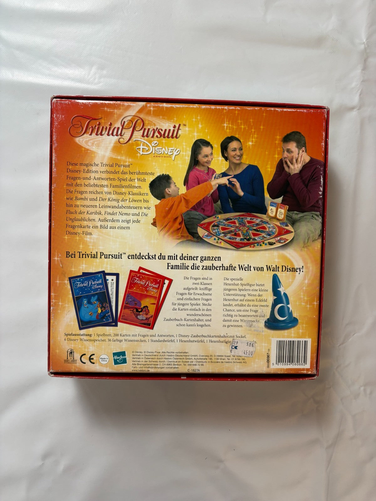 Trivial Pursuit Disney rote Edition Hasbro Spiel Gesellschaftsspie - vollständig - Ansicht 11