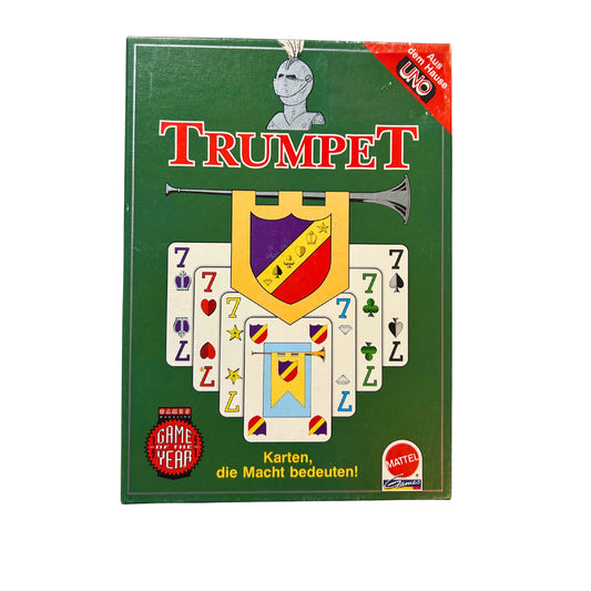Trumpet Karten die Macht bedeuten Mattel Brettspiel - Unbespielt – SKU A11527 – Kartenspiel gebraucht kaufen bei Brettspielimperium
