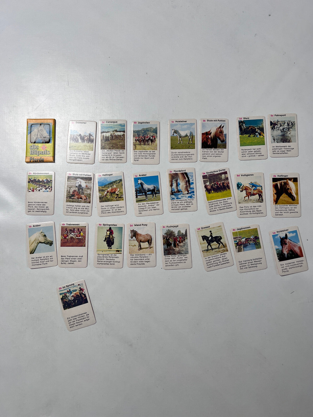 Trumpf Berliner Spielkarten Pferde Die Liliputs Super Mini Trumpf - Vollständig - Ansicht 3