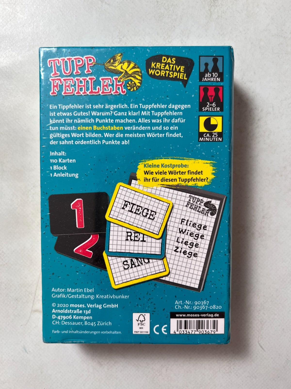 Tupp Fehler - Kartenspiel von moses - NEU in Folie - Ansicht 7
