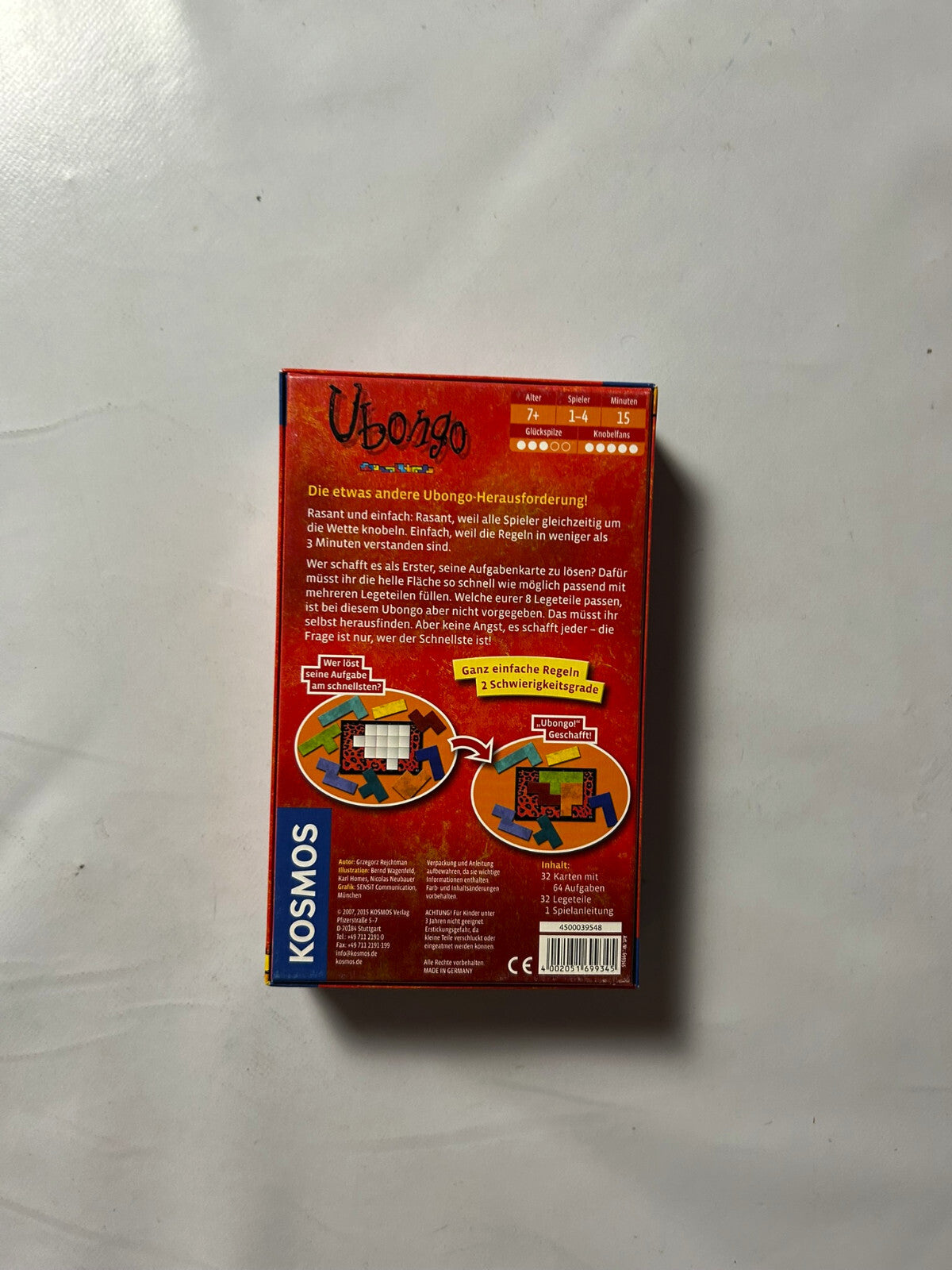 Ubongo  Mitbringspiel  Kosmos  Vollständig - Ansicht 6