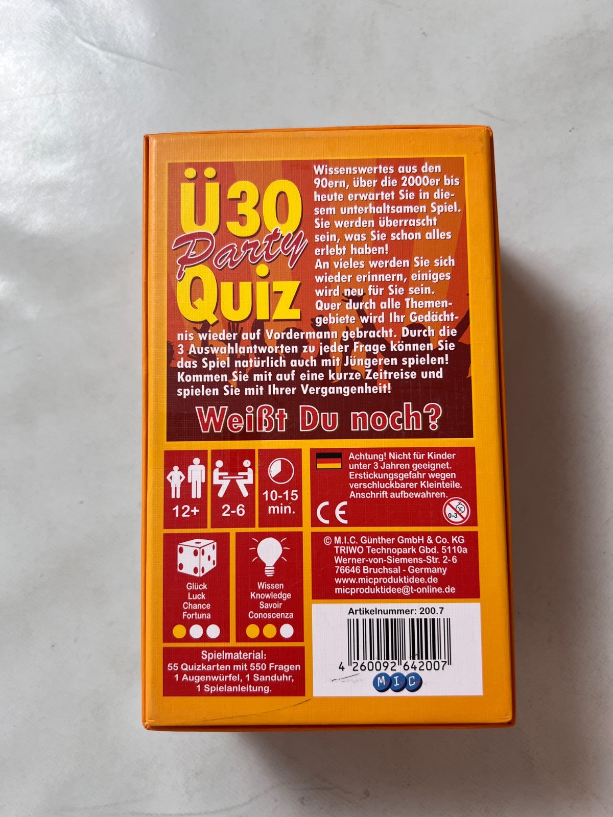 Ü-30 Party Quiz Kartenspiel - Vollständig - Ansicht 9