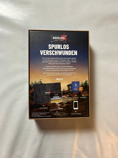 Unsolved Crime Cases  Spurlos verschwunden  Unbespielt - Ansicht 8