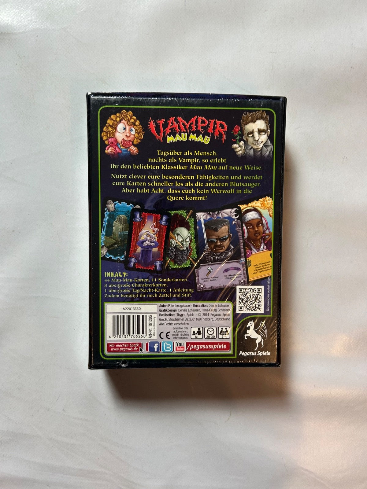 Vampir Mau Mau Pegasus Spiele Kartenspiel Familien - NEU in Folie - Ansicht 6