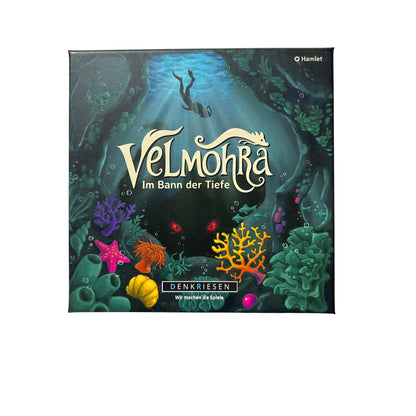 Velmohra Im Bann der Tiefe D&R Denkriesen GmbH – SKU A14285 – Gesellschaftsspiel gebraucht kaufen bei Brettspielimperium