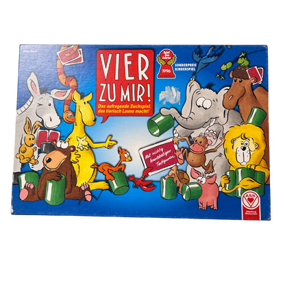 Vier Zu Mir! Brettspiel 90er Kinderspiel ASS 1996 Tierfiguren – SKU A12729 – Gesellschaftsspiel gebraucht kaufen bei Brettspielimperium