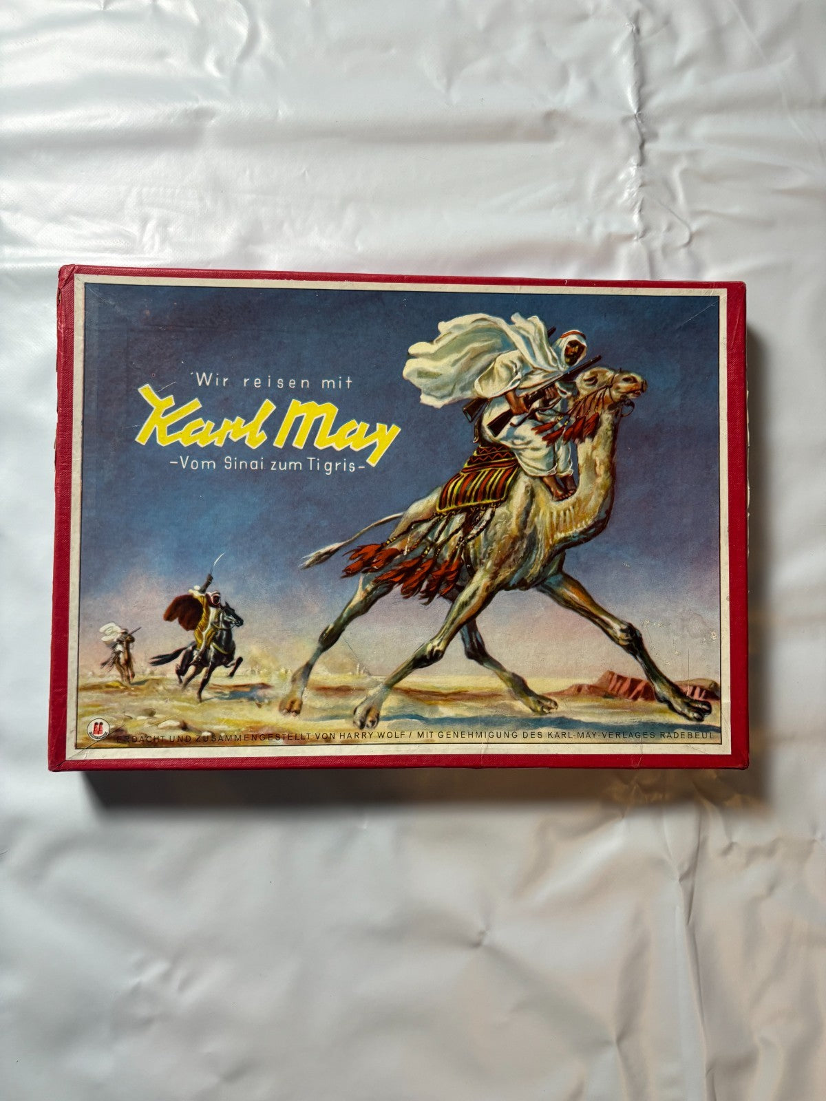 Vintage Wir reisen mit Karl May Vom Sinai zum Tigris Schmidt Spiele Holzfiguren - Ansicht 2