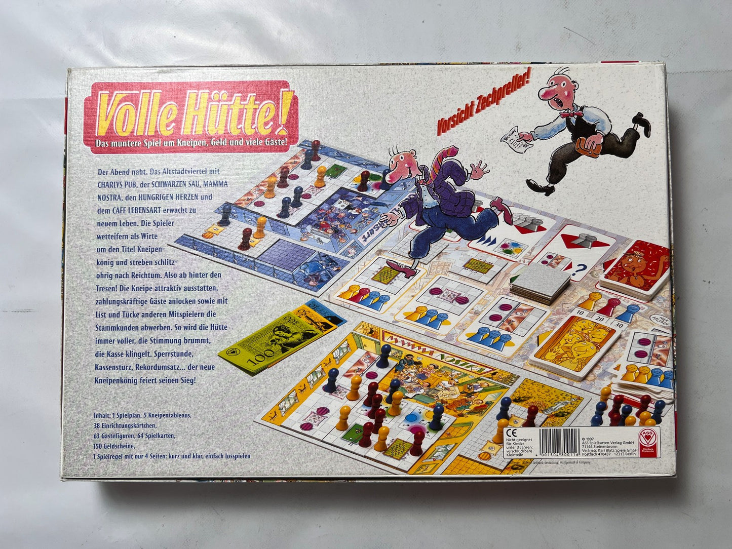 Volle Hütte Spiel Kneipen Geld Gäste Brettspiel ASS  Vollständig - Ansicht 1