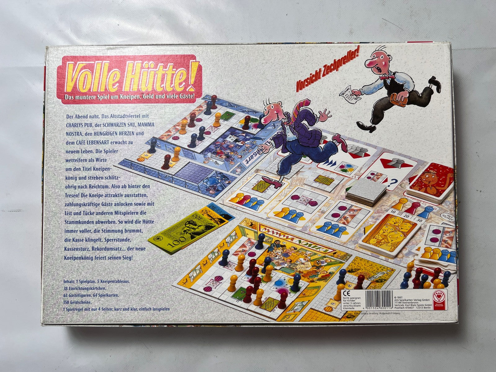Volle Hütte Spiel Kneipen Geld Gäste Brettspiel ASS  Vollständig - Ansicht 1