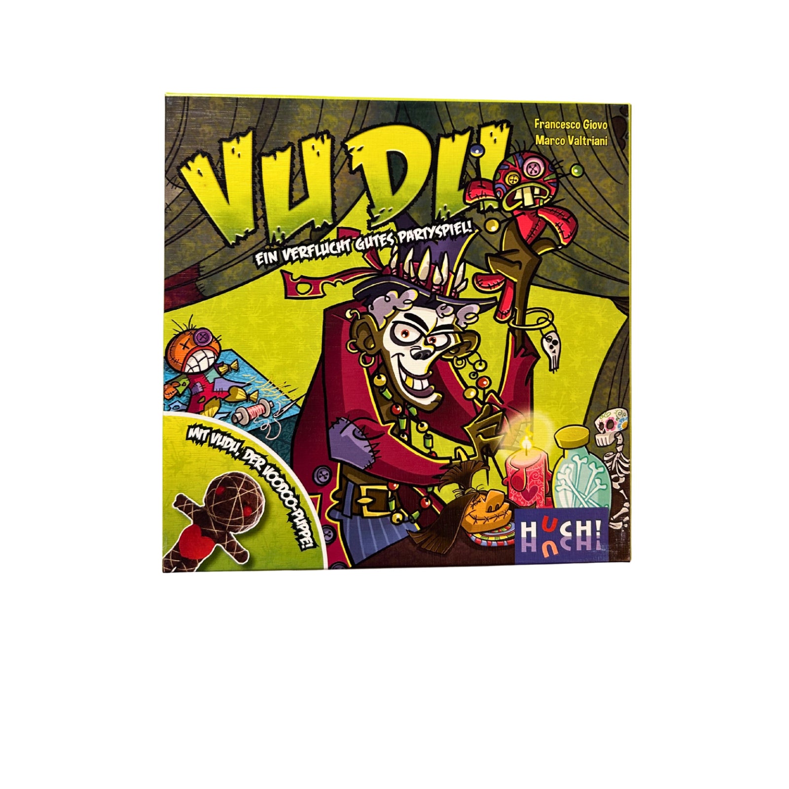 VUDU Vu du Huch Gesellschaftsspiel ein verflucht gutes Partyspiel – SKU A11100 – Gesellschaftsspiel gebraucht kaufen bei Brettspielimperium