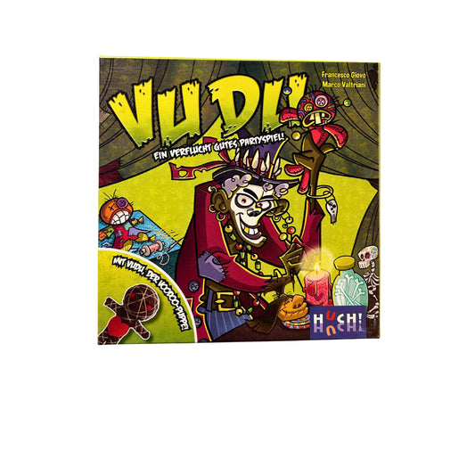 VUDU Vu du Huch Gesellschaftsspiel ein verflucht gutes Partyspiel – SKU A11100 – Gesellschaftsspiel gebraucht kaufen bei Brettspielimperium