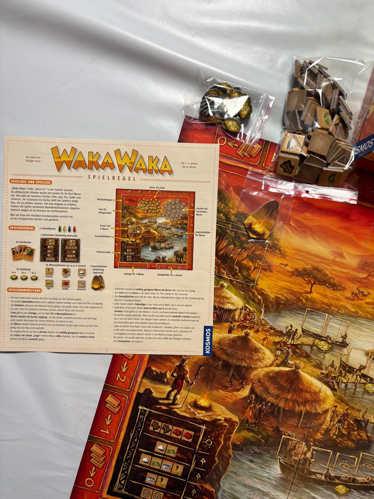 Waka Waka  Heisse Märkte, Coole Händler Brettspiel, Kosmos Vollständig - Ansicht 6