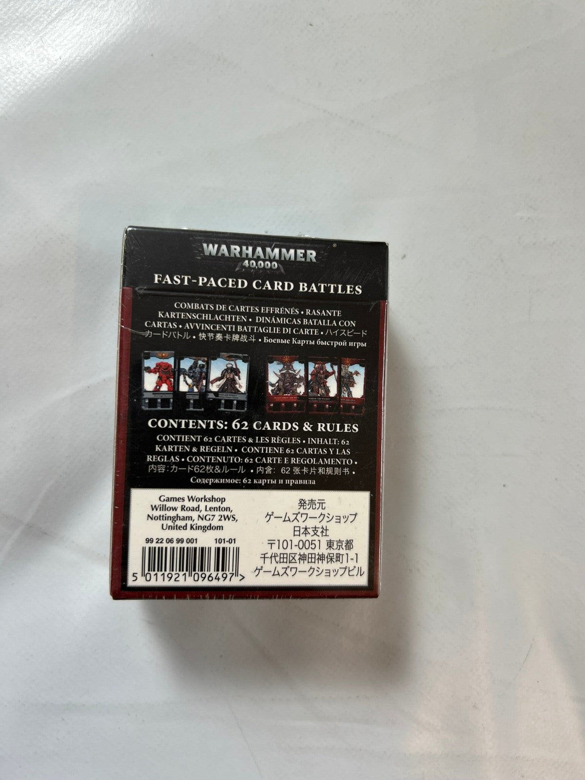 Warhammer 40k Citadel Combat Cards / Space Marines  Chaos Kartenspiel 2017 Unbespielt - Ansicht 4