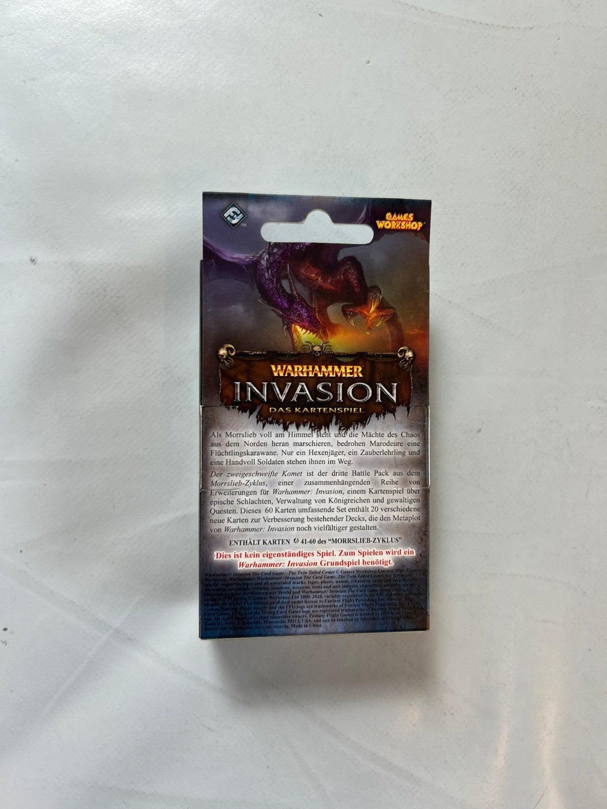 Warhammer Invasion der Zweigeschweifte Komet Battle Pack Deutsch  Unbespielt - Ansicht 5