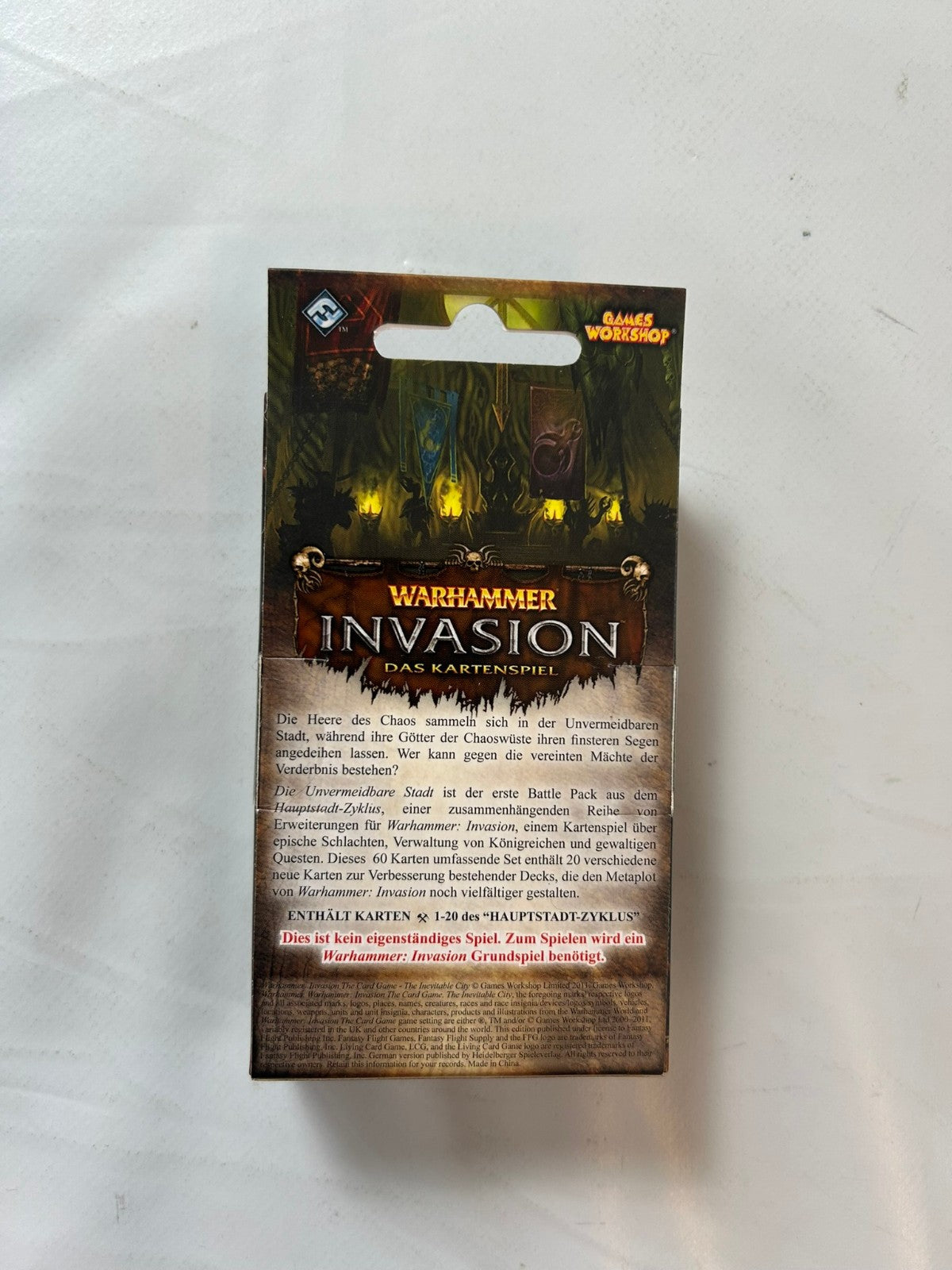 Warhammer Invasion Die Unvermeidbare Stadt Battle Pack Deutsch  Unbespielt - Ansicht 6