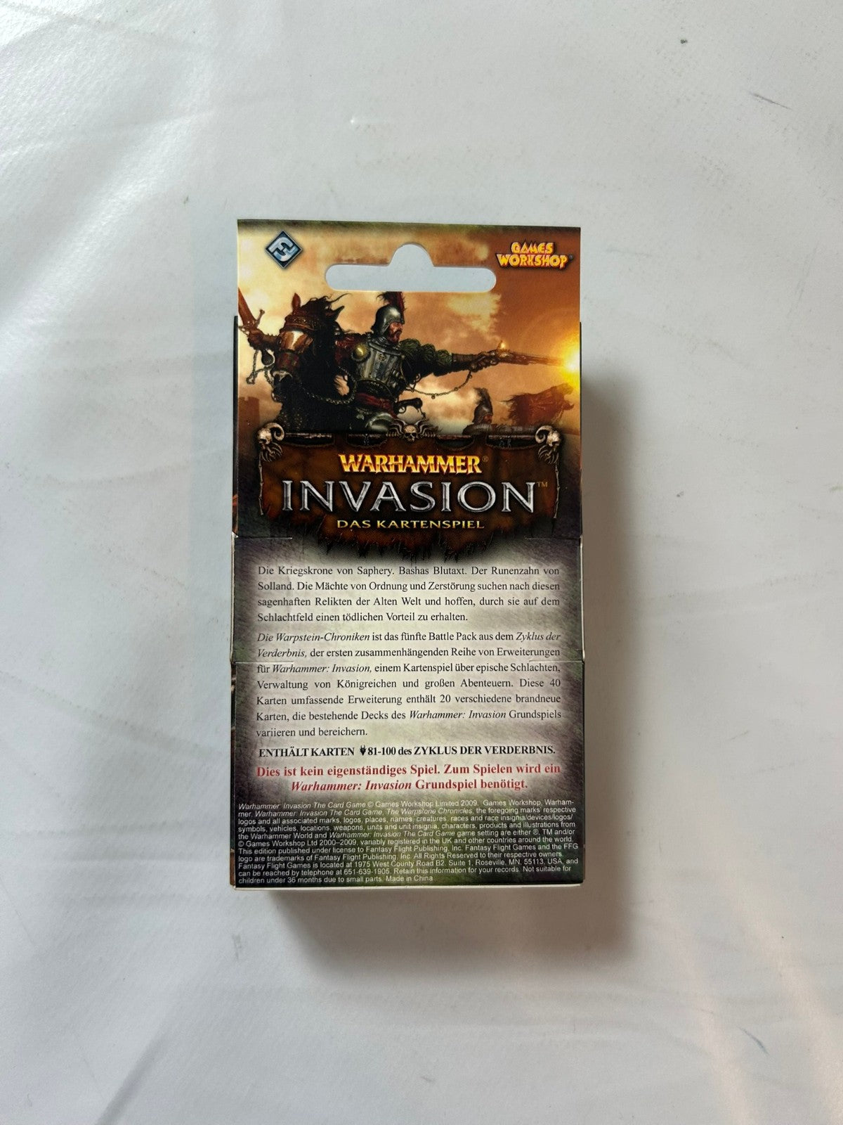 Warhammer Invasion die Warpstein  Chroniken Battle Pack Deutsch  Unbespielt - Ansicht 6