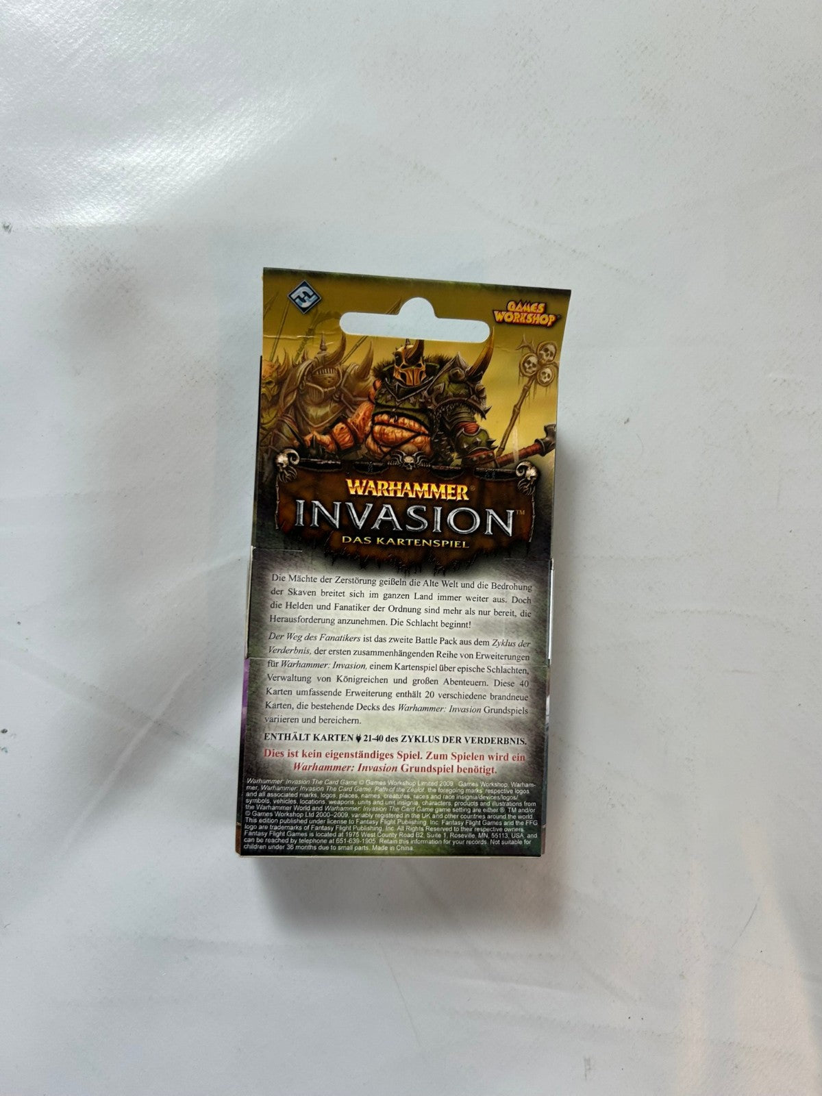 Warhammer Invasion die Wege des Fanatikers Battle Pack Deutsch  Unbespielt - Ansicht 5