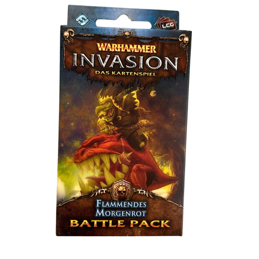 Warhammer Invasion Flammendes Morgenrot Battle Pack Deutsch - Unbespielt – SKU A9886 – Kartenspiel gebraucht kaufen bei Brettspielimperium