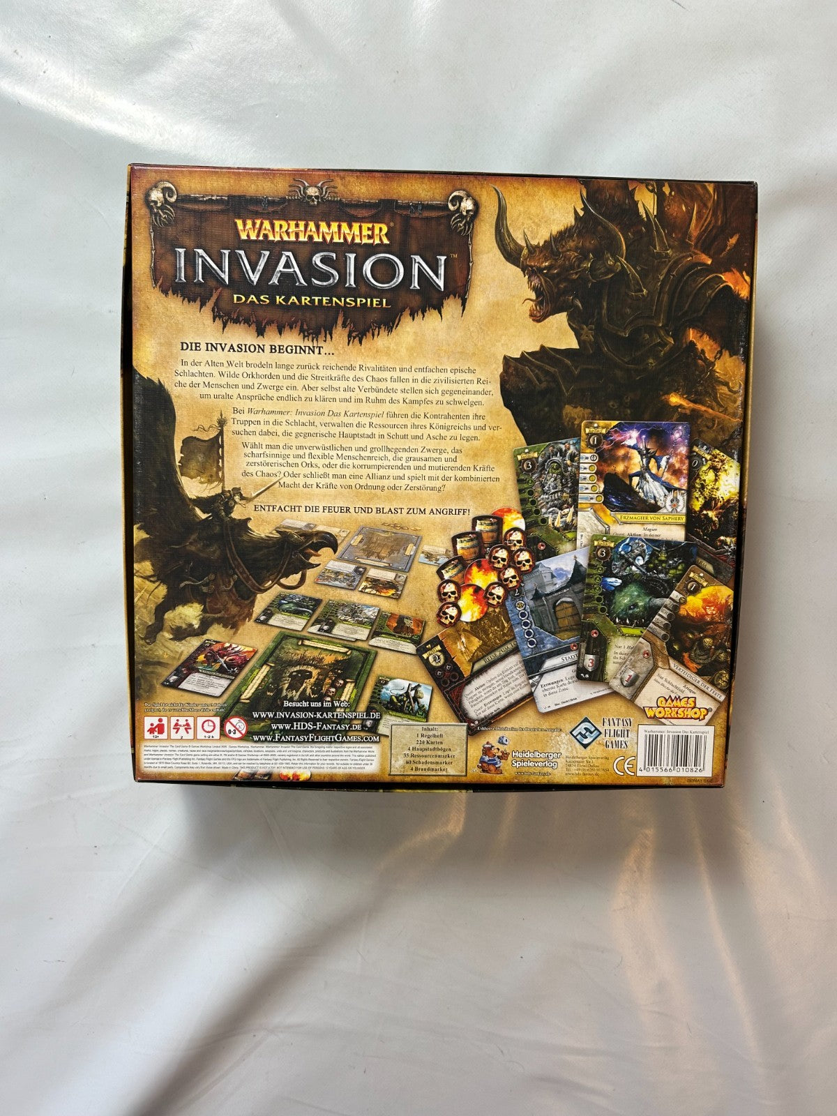 Warhammer Invasion Karten Grund Basisspiel Fantasy Kartenspiel Vollständig - Ansicht 8