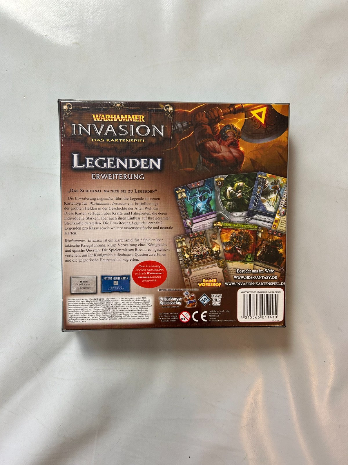 Warhammer Invasion LCG LEGENDEN Erweiterung Deutsch Heidelberger  Neu in Folie - Ansicht 6