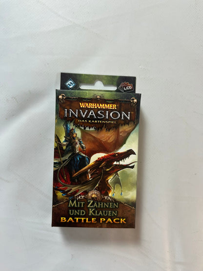 Warhammer Invasion Mit Zähnen und Klauen Battle Pack Deutsch  Unbespielt - Ansicht 2