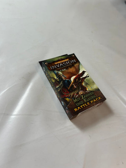 Warhammer Invasion Mit Zähnen und Klauen Battle Pack Deutsch  Unbespielt - Ansicht 5