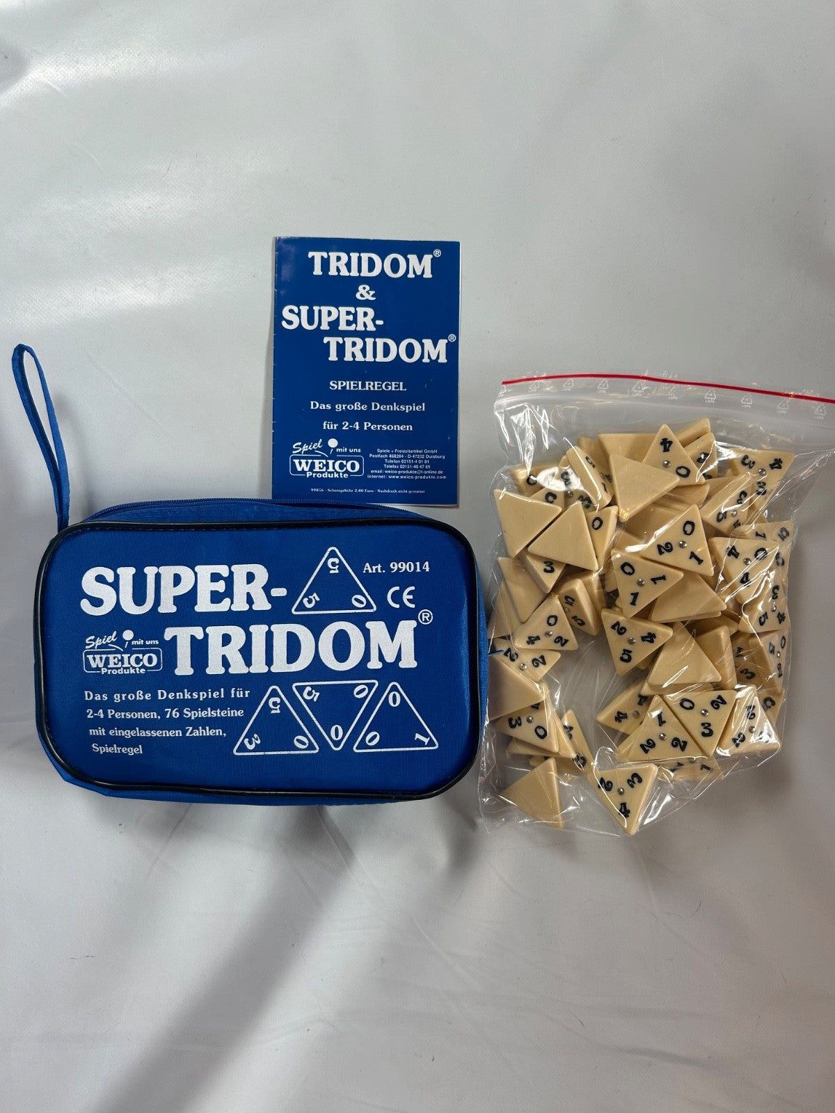 Weico SuperTridom 76 Steine Denkspiel Legespiel blaue 99014  Vollständig - Ansicht 6