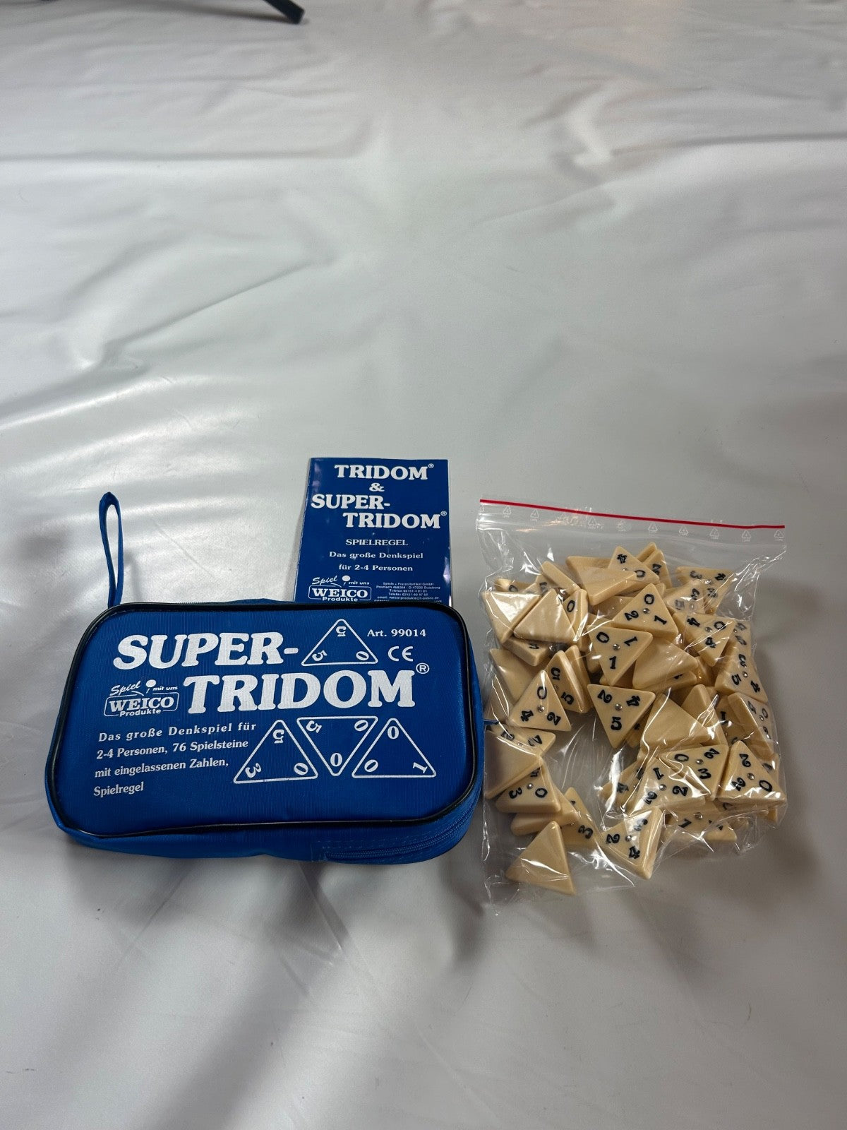 Weico SuperTridom 76 Steine Denkspiel Legespiel blaue 99014  Vollständig - Ansicht 7