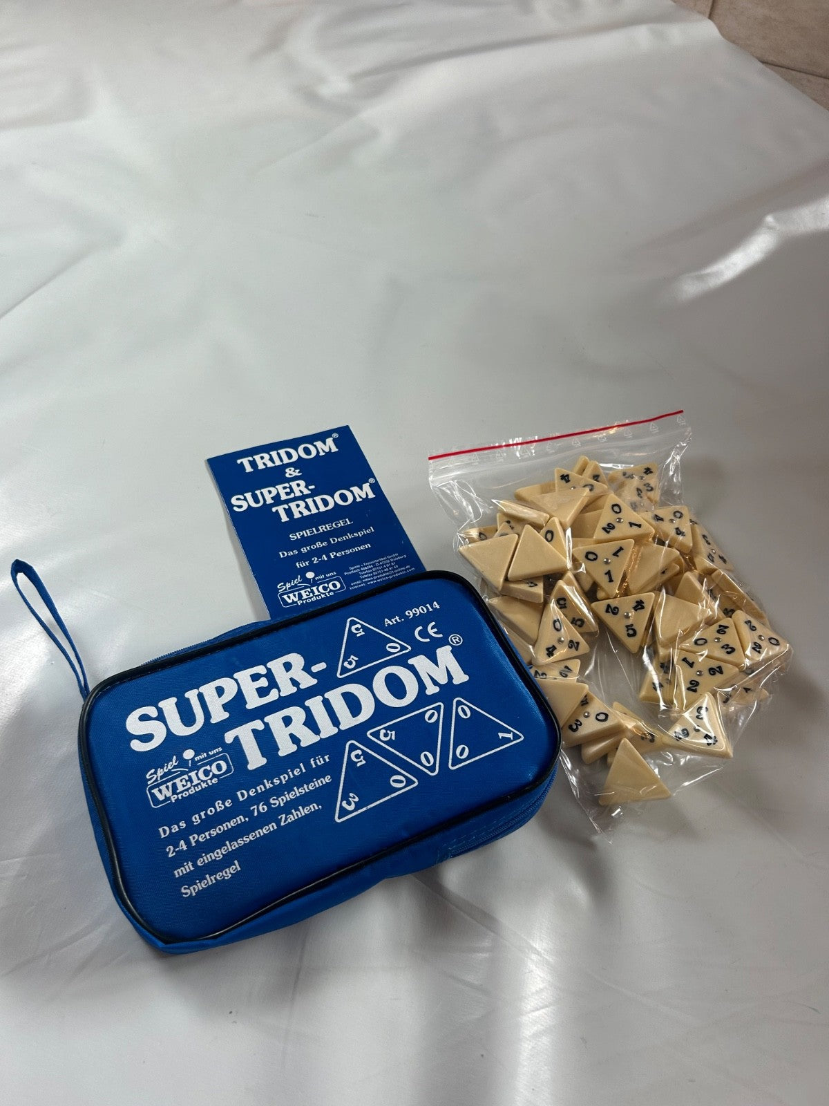 Weico SuperTridom 76 Steine Denkspiel Legespiel blaue 99014  Vollständig - Ansicht 9