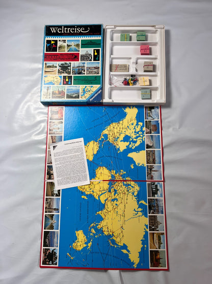 Weltreise Ravensburger 1968 60er Vintage Gesellschaftsspiel  Vollständig - Ansicht 2