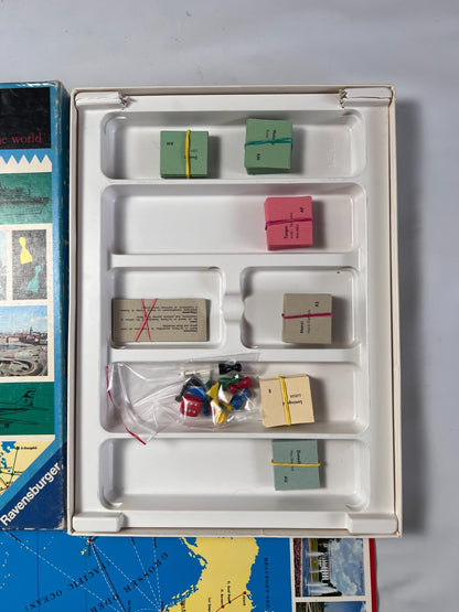 Weltreise Ravensburger 1968 60er Vintage Gesellschaftsspiel  Vollständig - Ansicht 3