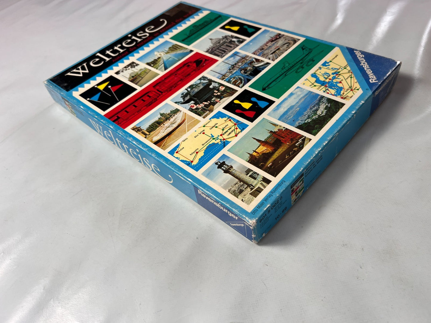Weltreise Ravensburger 1968 60er Vintage Gesellschaftsspiel  Vollständig - Ansicht 9