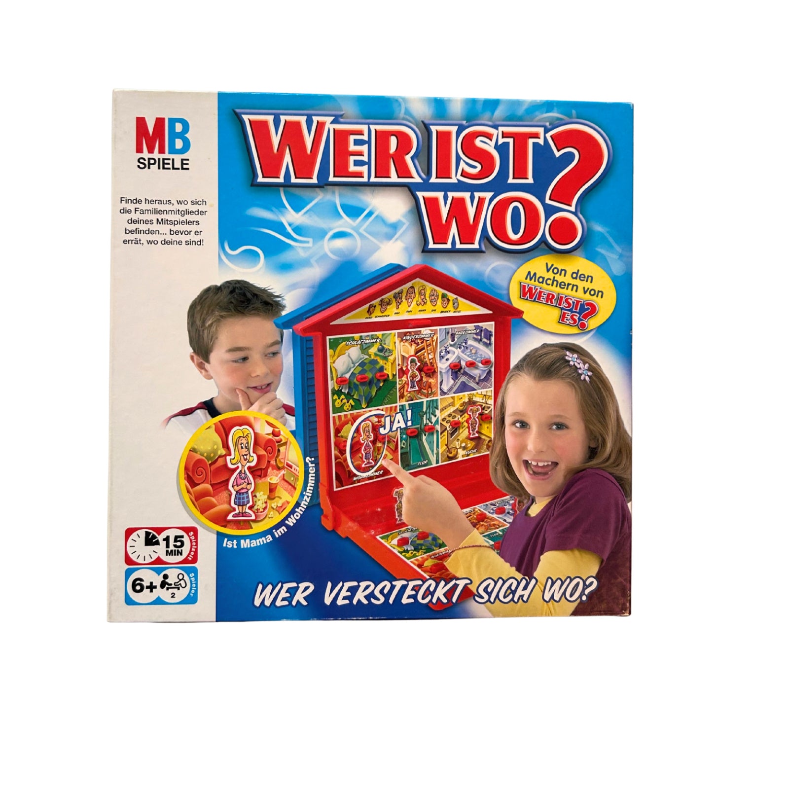 Wer ist Wo? Wer versteckt sich wo - MB Spiele 2005 – SKU A11679 – Gesellschaftsspiel gebraucht kaufen bei Brettspielimperium