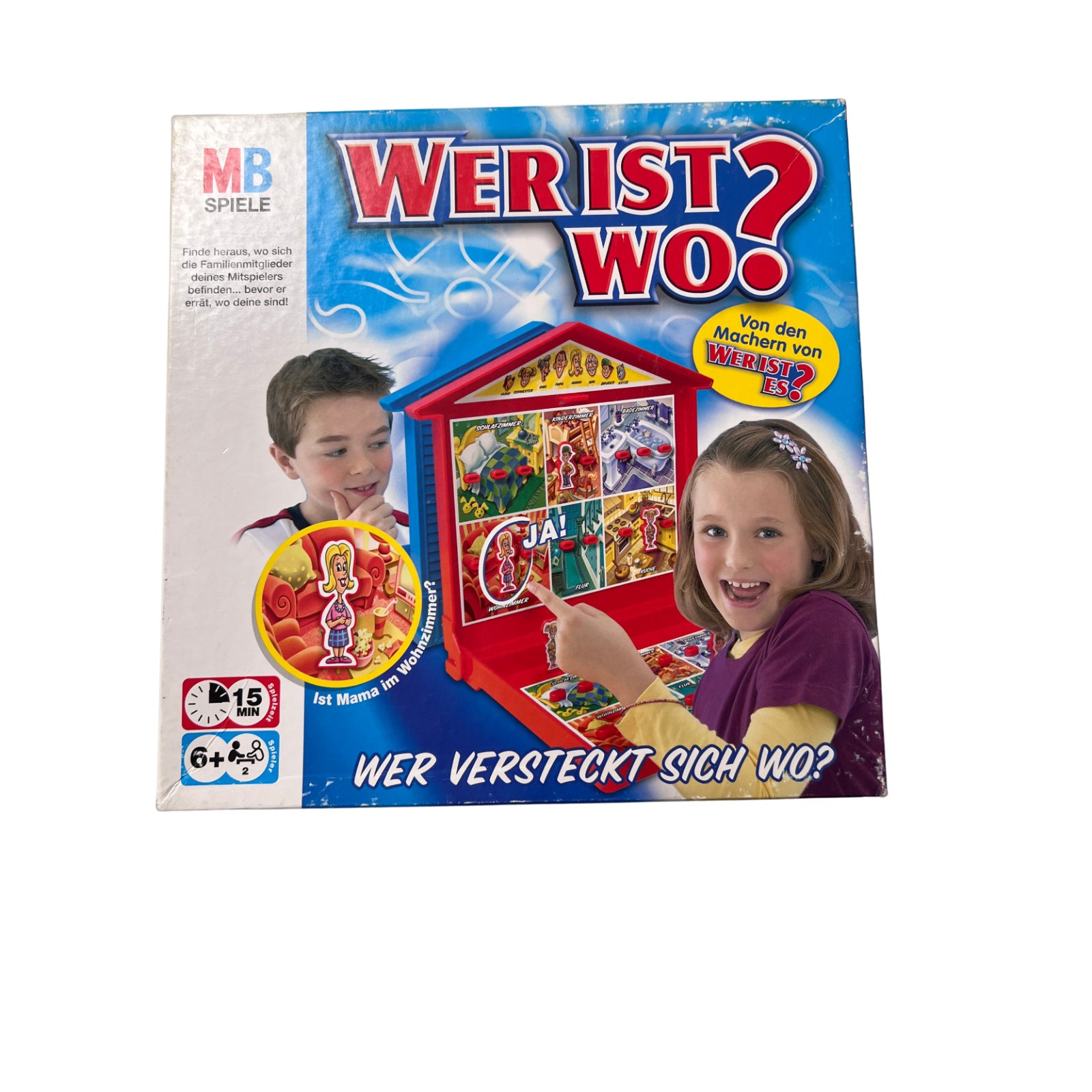Wer ist Wo? Wer versteckt sich wo - MB Spiele 2005 – SKU A13347 – Gesellschaftsspiel gebraucht kaufen bei Brettspielimperium