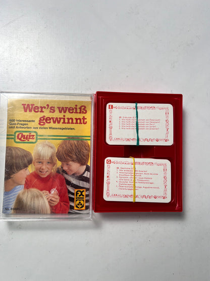 Wer`s weiß gewinnt Quiz Kartenspiel FX Schmid Spiele - Vollständig - Ansicht 2