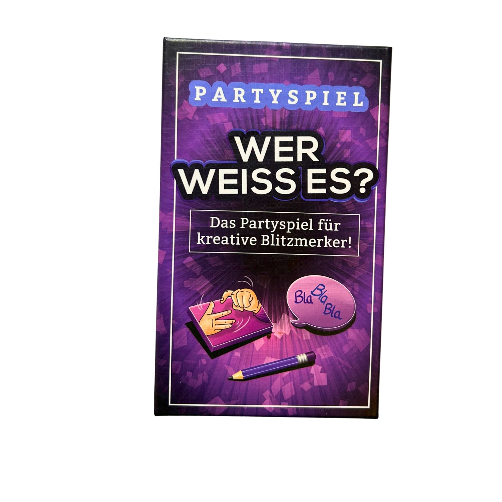 Wer Weiss Es? Partyspiel Das Partyspiel für Kreative Blitzmerker – SKU A7370 – Gesellschaftsspiel gebraucht kaufen bei Brettspielimperium