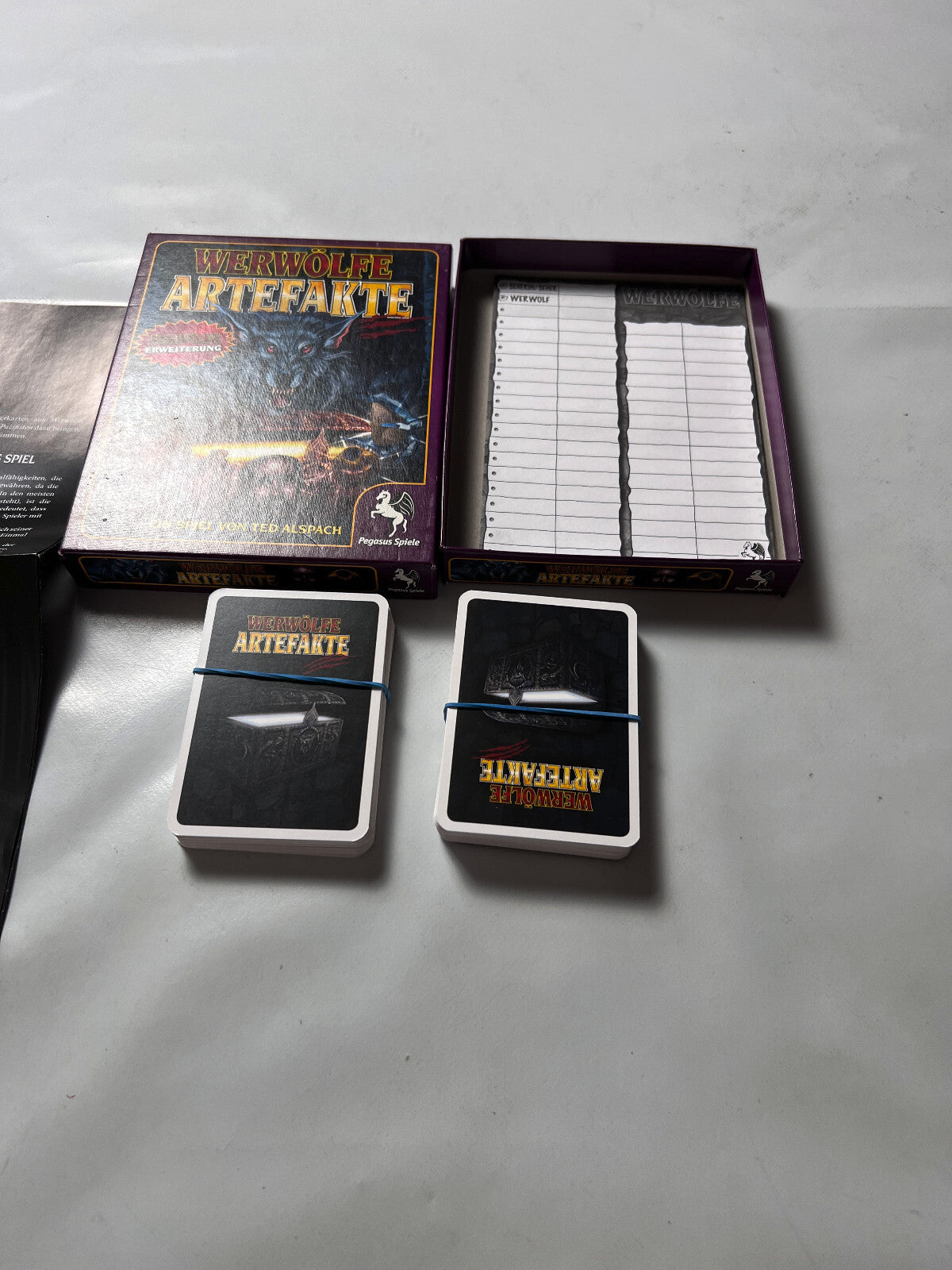 Werwölfe Artefakte Erweiterung Pegasus Spiele Kartenspiel - Vollständig - Ansicht 3